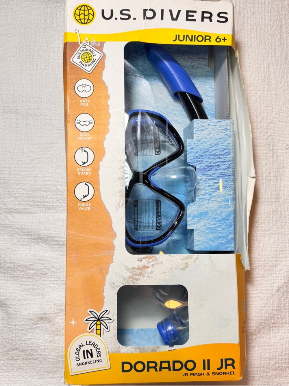 NEW US Divers Dorado 2 JR Mask and Snorkel